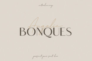 Angelic Bonques Trio: A Romantic Font for Handmade Creations