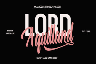 Aquilland Script Font for Handmade Creations