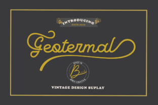 Geotermal: A Vintage Script Font for Digital Branding