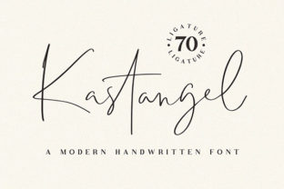 Kastangel: A Script Font That Breathes Life Into Your Creations