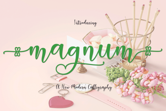 Magnum Script Font for Handmade Creations