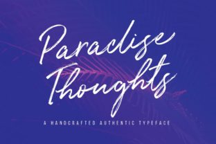 Paradise Thoughts: A Script Font with Bold Charm