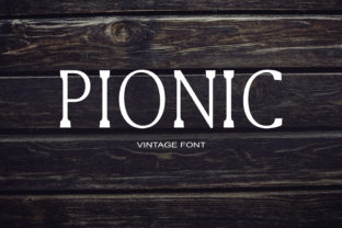 Pionic: A Serif Font for Timeless Craft Projects