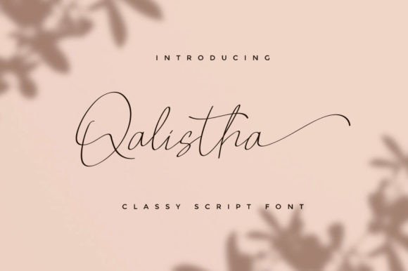 Qalistha: A Script Font That Elevates Branding with Elegance