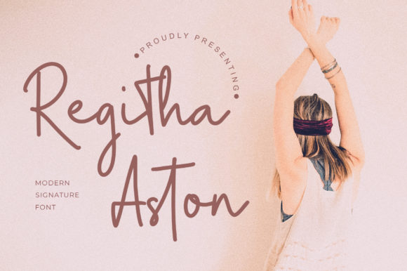 Regitha Aston: A Playful Script Font for Creative Branding