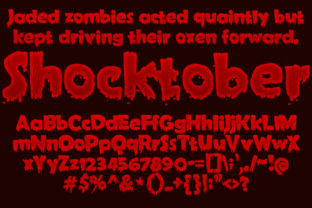 Shocktober: A Spooky Font for Business Branding