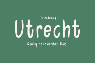 Utrecht: A Handwritten Font for Editorial Expression