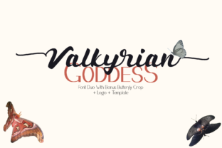 Valkyrian Goddess Duo: A Script Font for Branding Magic