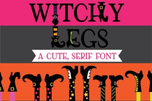 Witchy Legs Serif Font for Handmade Projects